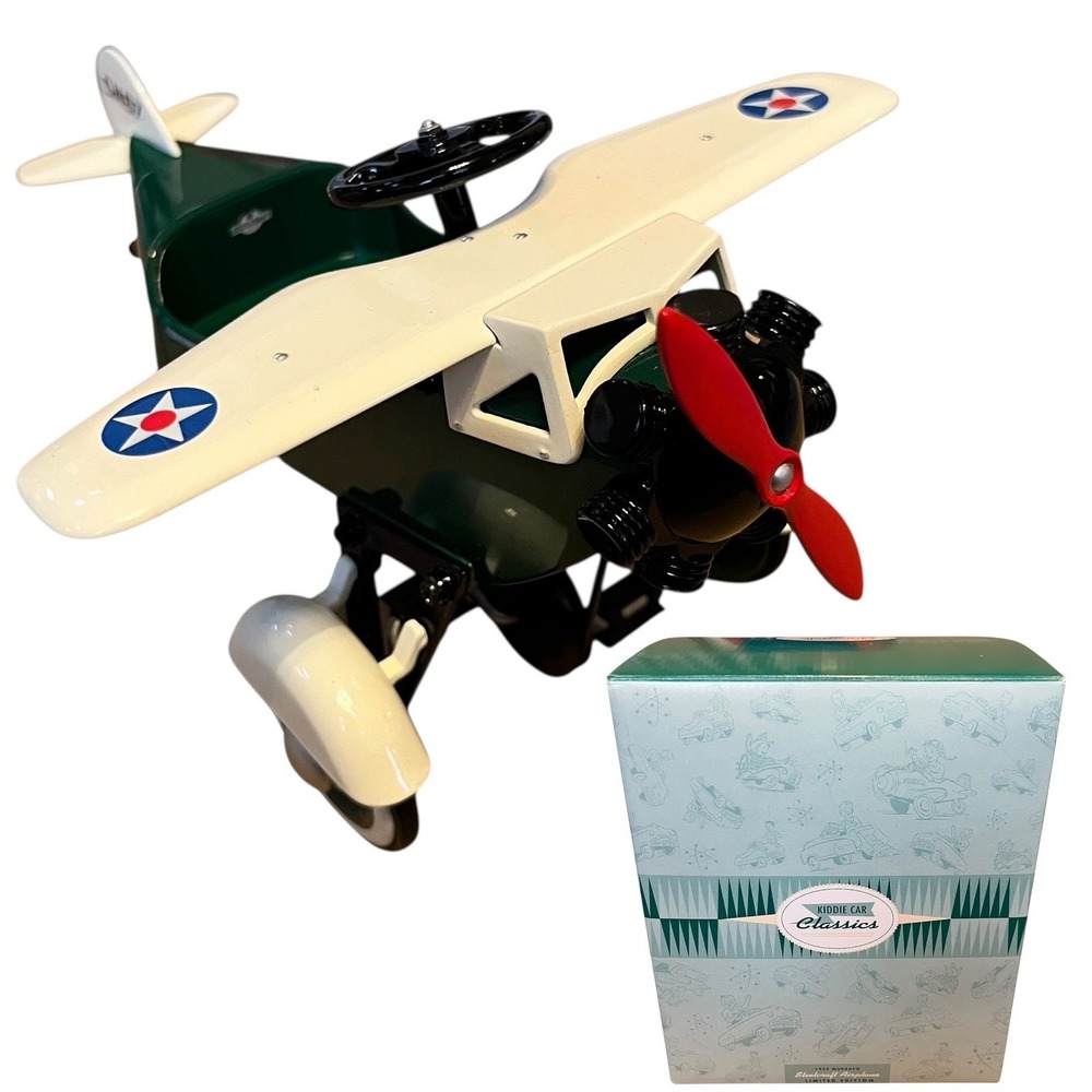 Vintage 1935 Steelcraft Airplane Hallmark Kiddie Car Classics Limited Edition